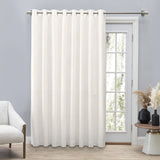 Grasscloth Lined Grommet Panel White - White